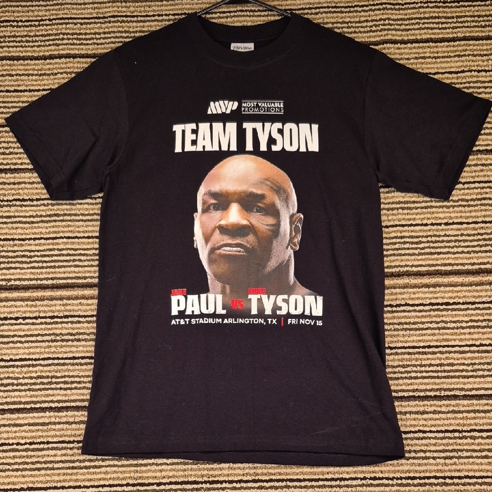 TEAM TYSON Mike Tyson vs Jake Paul Boxing MVP Shaka Wear Medium Mens T Shirt